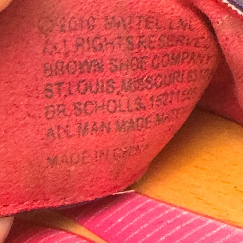 Dr. Scholl's Wood Star Barbie & the rockers Doll Slides size 9 - Picture 10 of 11